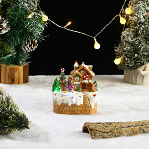 Casas de <span class=keywords><strong>Pueblo</strong></span> Navideñas Personalizadas Hechas a Mano en Resina 3D Ecológica, Muñeco de Papá Noel, Juguete para Niños, Regalos, Luz, Música, DIY, <span class=keywords><strong>Pueblo</strong></span> <span class=keywords><strong>Navideño</strong></span> - Product Image 4