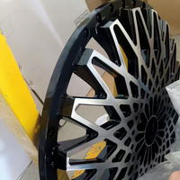 Volant forgé sur mesure, volant de direction personnalisé, 5x120, jantes à empattement décalé de 18 à 26 pouces pour Ford Mustang Dodge Charger