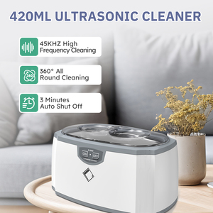 Nettoyeur <span class=keywords><strong>à</strong></span> ultrasons professionnel pour appareils dentaires Lifebasis 420 ml - Product Image 2