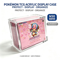 Étui de présentation magnétique en acrylique personnalisé, écologique, transparent et anti-poussière pour collection de cartes One Piece TCG EB-01 Memorial