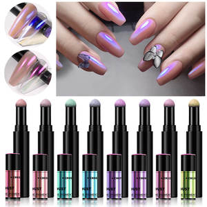 18 Couleurs Poudre Magique Effet Miroir pour Ongles, sans effet flottant, pour <span class=keywords><strong>Gel</strong></span> UV au Titane Solide et Coussin d'Air - Product Image 1