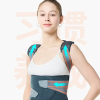 Cyrus Sports Protecteur lombaire universel en néoprène respirant Correcteur de posture avec ceinture de soutien des épaules Attelle dorsale universelle