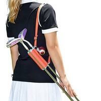 Support de rangement pour clubs de golf et tee-shirts – Organisateur d'accessoires de parcours – Boîte de rangement légère et portable pour 6 clubs