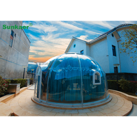 Maison préfabriquée en SK-D01 dôme de lucarne transparent en polycarbonate stable et solide OEM/ODM tente à bulles extérieure tente de glamping étanche pour hôtel