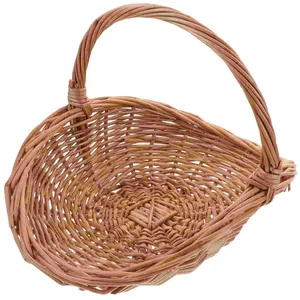 Panier tissé en rotin <span class=keywords><strong>de</strong></span> saule avec poignées panier <span class=keywords><strong>de</strong></span> service <span class=keywords><strong>de</strong></span> <span class=keywords><strong>cadeau</strong></span> et <span class=keywords><strong>de</strong></span> mariage en osier pour pique-nique <span class=keywords><strong>de</strong></span> <span class=keywords><strong>fruits</strong></span> stockage <span class=keywords><strong>de</strong></span> bonbons et <span class=keywords><strong>de</strong></span> nourriture <span class=keywords><strong>de</strong></span> Pâques - Product Image 5