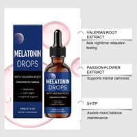 Gouttes liquides concentrées de mélatonine et de racine de valériane OEM pour favoriser le sommeil, la relaxation, le bien-être cognitif et des nuits calmes
