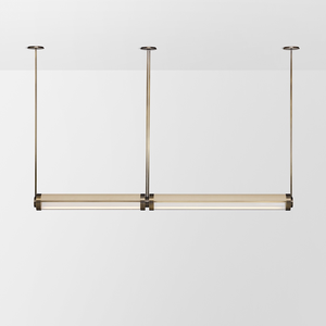 Luminaire suspendu linéaire LED moderne minimaliste de style américain pour îlot de cuisine, bar, salle à manger, villa, hôtel - Product Image 3