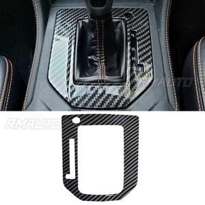 Placa Decorativa de Fibra de Carbono para la Palanca de Cambios de Subaru XV 2018-2023, para Volante a la Derecha/Izquierda, Modificación de la Placa de la Palanca de Cambios - Product Image 3