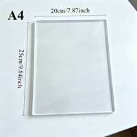 Plaques de tampographie en gel 5x7 réutilisables, durables et transparentes pour l'impression offset et la fabrication de cartes