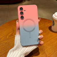 Compatible avec Samsung Galaxy A57 A37, étui de protection en TPU à motif dégradé, à aspiration magnétique, léger et fin