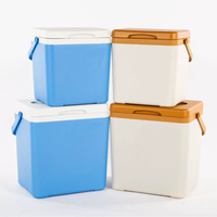 Glacière isotherme réutilisable et écologique XFY 38L avec roulettes et poignée de traction, maintien au froid jusqu'à 75 heures pour camping et pique-nique