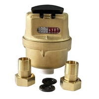Compteur d'eau volumétrique en laiton de haute qualité LIRLEE Classe C DN15 DN20 Compteur d'eau rotatif à piston volumétrique en laiton