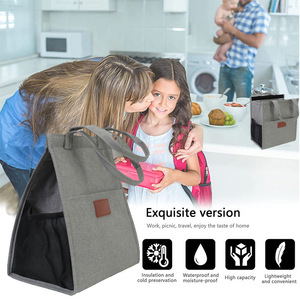 Insulated Lunch Bag 1L Portable Foldable With Handles For Outdoor Picnic Camping - Product Image 2