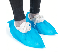 Perlengkapan Bedah Elastis Nonwoven Berkualitas Tinggi, Penutup Sepatu Sekali Pakai Plastik Anti-Debu