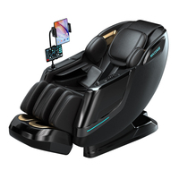 Fauteuil de massage portable pliable C75 4D à gravité zéro avec chauffage des pieds pour la maison
