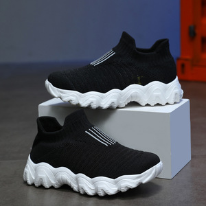 Zapatos informales sin cordones para niños, de malla transpirable, ligeros, para niños de 4 a 6 años - Product Image 1