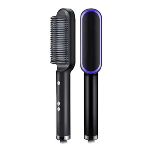 Trending Products 2024 Hair Dryer Comb Curling Irons Beauty Products for Women Hair Brushes Fast Heating Hair Straightener Comb