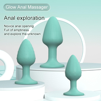 Plug anal en silicone lumineux, stimulateur anal pour couples, jouet sexuel pour adultes imperméable, outil de massage de la prostate