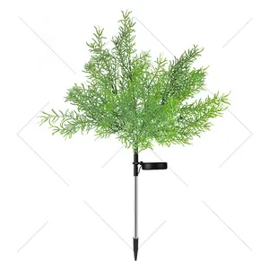 WHY375 Zonne-energie Kerstboom Licht Outdoor Tuin Decoratie Path Landschap Waterdichte Nachtlampje Pin Lamp