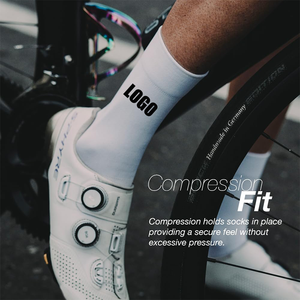 Athletic Crew Compresión Deportes Correr Ciclismo <span class=keywords><strong>Calcetines</strong></span> con logotipo personalizado para hombres - Product Image 1