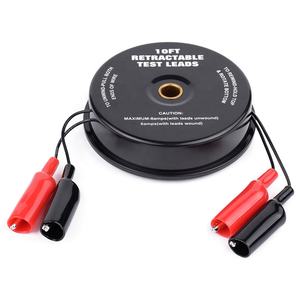 TONNY Cabos de Instrumentação Magnéticos Retráteis 2x10FT 30V DC Pretos, Cabos de Teste Automotivos, Testador de Bateria para Bicicleta Elétrica, 12 Meses - Product Image 3