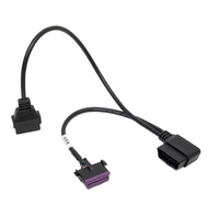 OBD 2 16Pin OBD2 16 Pin Male To dual Female Extension Cable, OBD Adapter cable for VW AUDI In Stock