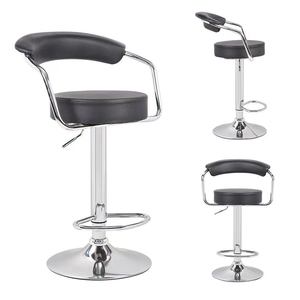 Taburete de Bar Jiarunde C-9013 Rojo de Metal Giratorio con Altura Ajustable para Uso en el Hogar y en Bares - Product Image 3
