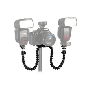 Dudukan Braket Kamera Lengan Ganda Fleksibel, Dua Dudukan Sepatu Panas, Aksesori Menembak Makro Fotografi - Product Image 1
