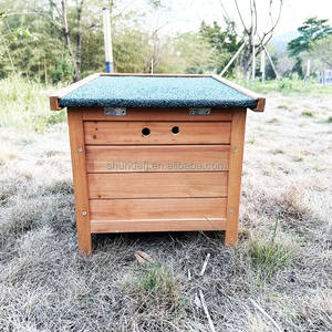 Lüks çevre dostu kedi evi ve tavşan kafesi Modern evcil hayvan kafesi katı ahşap yapılmış - Product Image 2