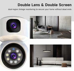 Cámara WiFi Inteligente para Interiores, Seguridad para el Hogar, Cuidado del Bebé, Cámara IP PTZ Inalámbrica de 360 Grados con <span class=keywords><strong>Sirena</strong></span> Integrada, Micrófono y CMOS - Product Image 2