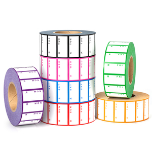Etiquetas del Día de la Semana, Etiquetas en Rollo Preimpresas con Código de Color, Adhesivas Removibles, para Cocina de Restaurante, Almacenamiento de Alimentos FIFO - Product Image 6