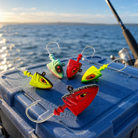 Leurre de pêche jigging en métal 80g pour eau salée, tête de plomb pour pêche en haute mer, pour Perche, Maquereau, Pargo, Lac, Rivière