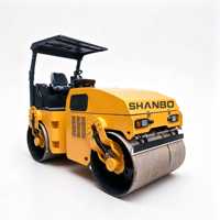 Vente Flash : Compacteur Vibratoire Hydraulique à Double Tambour de 5 Tonnes, 36,8 kW, pour Travaux de Pavage Routier Communautaire