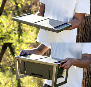 <span class=keywords><strong>Asador</strong></span> Portátil de Carbón para Acampar al Aire Libre, Estufa para Barbacoa, Accesorios para Parrilla, Parrillas para Barbacoa, Parrilla de Carbón - Product Image 3