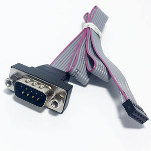 FC-10Pin 2.0毫米间距端子到d-sub 9针公<span class=keywords><strong>COM</strong></span>端口计算机主板RS232串行挡板数据线30厘米0.3m - Product Image 1