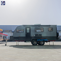 CAMPTRL Remorque de voyage tout-terrain Petite remorque de camping pour 2-3 personnes Remorque de camping-car Normes australiennes Caravane tout-terrain