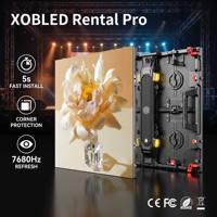 Panneau LED modulaire P2.604 250x250mm, armoire légère de 6,5 kg pour affichages intérieurs personnalisés, étanche IP65, résolution 4K HDR10