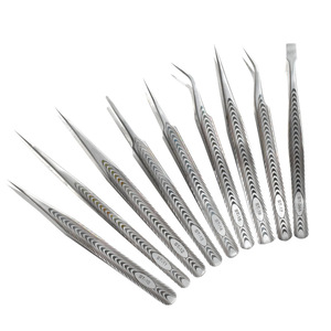 Stainless Steel Eyelash Tweezers Precision Pointed Tip For Home Use 10-17 Models - Product Image 1
