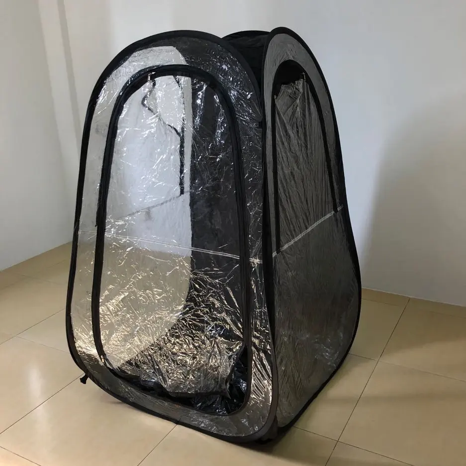 Vente chaude en gros douche extérieure transparente camping pêche sur glace jeu regarder des tentes