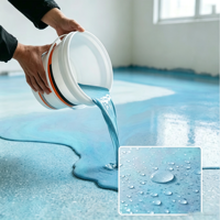 Peinture époxy bicomposante pour sols en sable, résistante aux produits chimiques, faible teneur en COV, auto-lissante, revêtement de sol époxy pour usine et entrepôt
