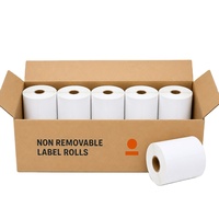 Étiquette d'emballage non amovible pour bouteille, 25x100mm, 2000 pièces, adhésif puissant pour conteneur