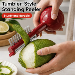 Upstanding Vegetable Peeler with Brush, 3-in-1 Non-Slip Fruit Peeler with Eye Remover for Commercial <b>Kitchen</b> <b>Gadgets</b> - Product Image 1