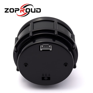 مقياس مستوى وقود السيارة العالمي الأكثر مبيعاً 2 بوصة 52 مم 8-18 فولت بشاشة LED لتعديل السيارات باللون الأسود - Product Image 3