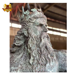 Statue Aquaman en bronze moderne grandeur nature dieu de la mer Poséidon pour la maison jardin parc prix de gros laiton extérieur - Product Image 6