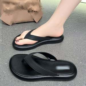 2026 New Women Platform Flip Flops Advanced Texture Summer Thick Sole Beach Sandals Outdoor Vacation <b>Slippers</b> - Product Image 1