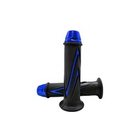Poignées de guidon de moto élégantes en forme de triangle JYQ-025 en alliage d'aluminium + caoutchouc anti-vibration pour motos personnalisées