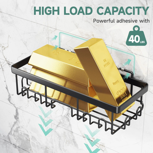 Sierlijke Douche Organisator Met Zeephouder Hoek Douche Caddy Moderne Badkamer Sets Wand Gemonteerde Douche Plank Voor Badkamer - Product Image 6