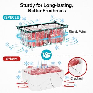 Panier de <span class=keywords><strong>rangement</strong></span> en métal moderne rectangulaire en maille de fer forgé <span class=keywords><strong>pour</strong></span> congélateur, paniers de <span class=keywords><strong>rangement</strong></span> en métal <span class=keywords><strong>pour</strong></span> la maison et la cuisine - Product Image 5