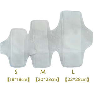 Serviettes hygiéniques menstruelles en <span class=keywords><strong>coton</strong></span> pur, confortables, respirantes, lavables, écologiques, en <span class=keywords><strong>gaze</strong></span> <span class=keywords><strong>de</strong></span> <span class=keywords><strong>coton</strong></span>, pour la <span class=keywords><strong>maternité</strong></span> - Product Image 2