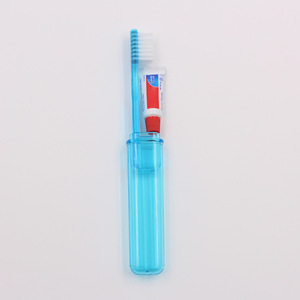 Cepillos de dientes portátiles de viaje con cerdas suaves para adultos en estuches coloridos, juego de cepillos de dientes manuales de 16.51g - Product Image 4